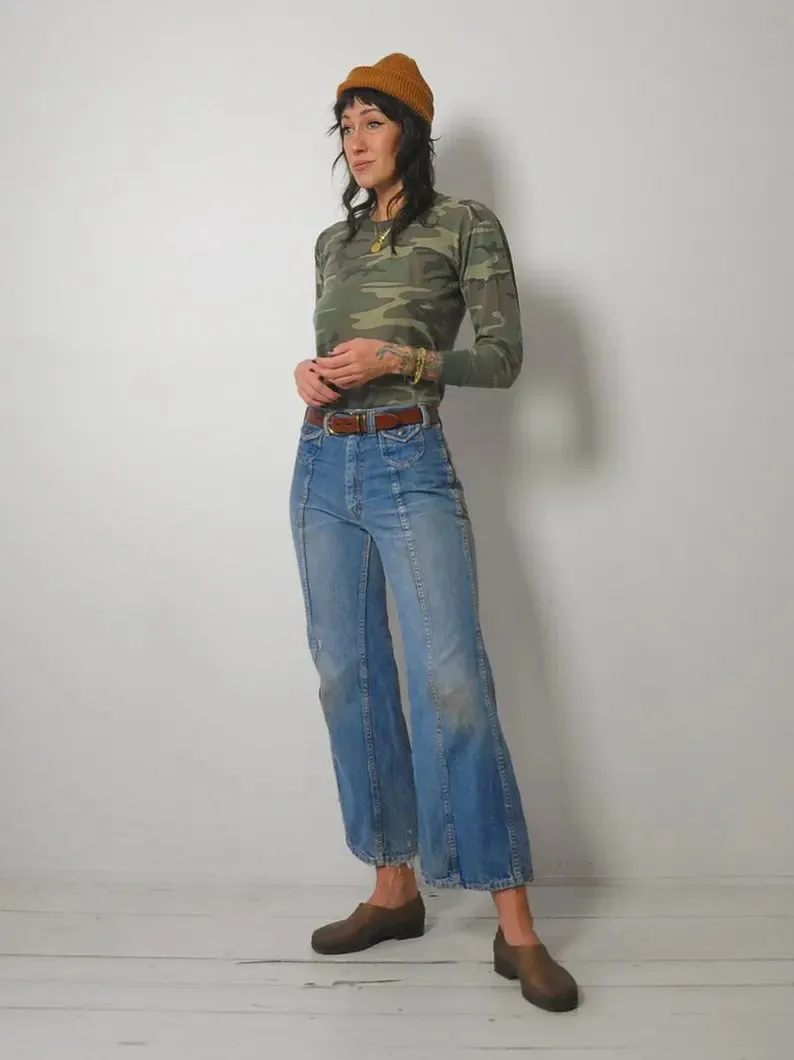 1970's Faded Flared Jeans 29x27