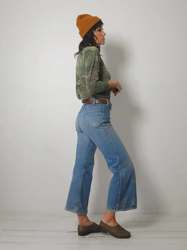 1970's Faded Flared Jeans 29x27