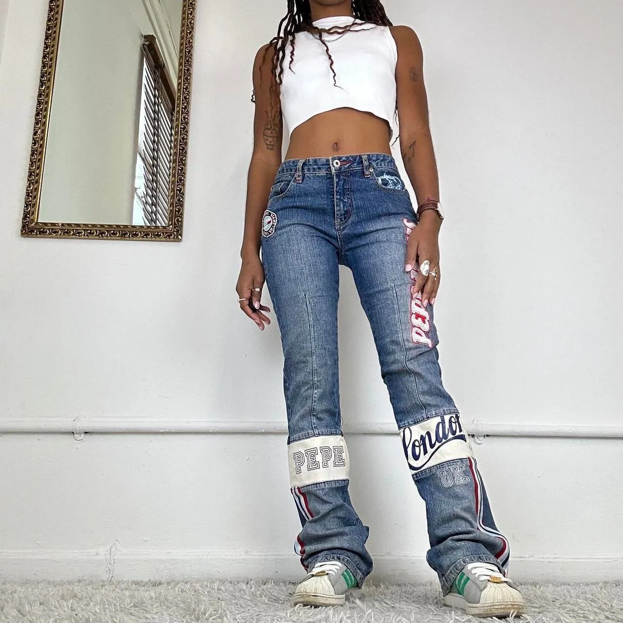 2000's flared jeans