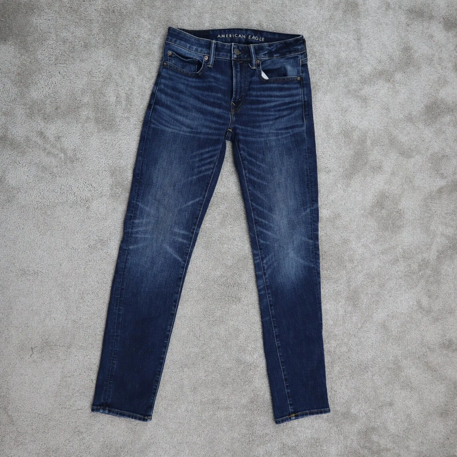 American Eagle Outfitters Womens Slim Skinny Jeans Mid Rise Blue Size W28XL32