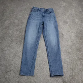 American Eagle Womens Skinny Leg Jeans Mid Rise Flat Front Cotton Blue Size 0