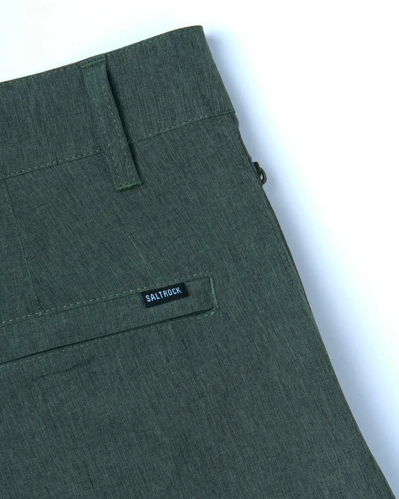 Amphibian 2 - Mens Hybrid Boardshorts - Dark Green