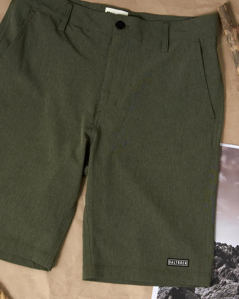 Amphibian 2 - Mens Hybrid Boardshorts - Dark Green