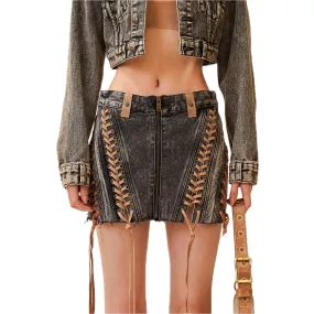 Ancient Myth Cobra Braid Workwear Mini Skirt