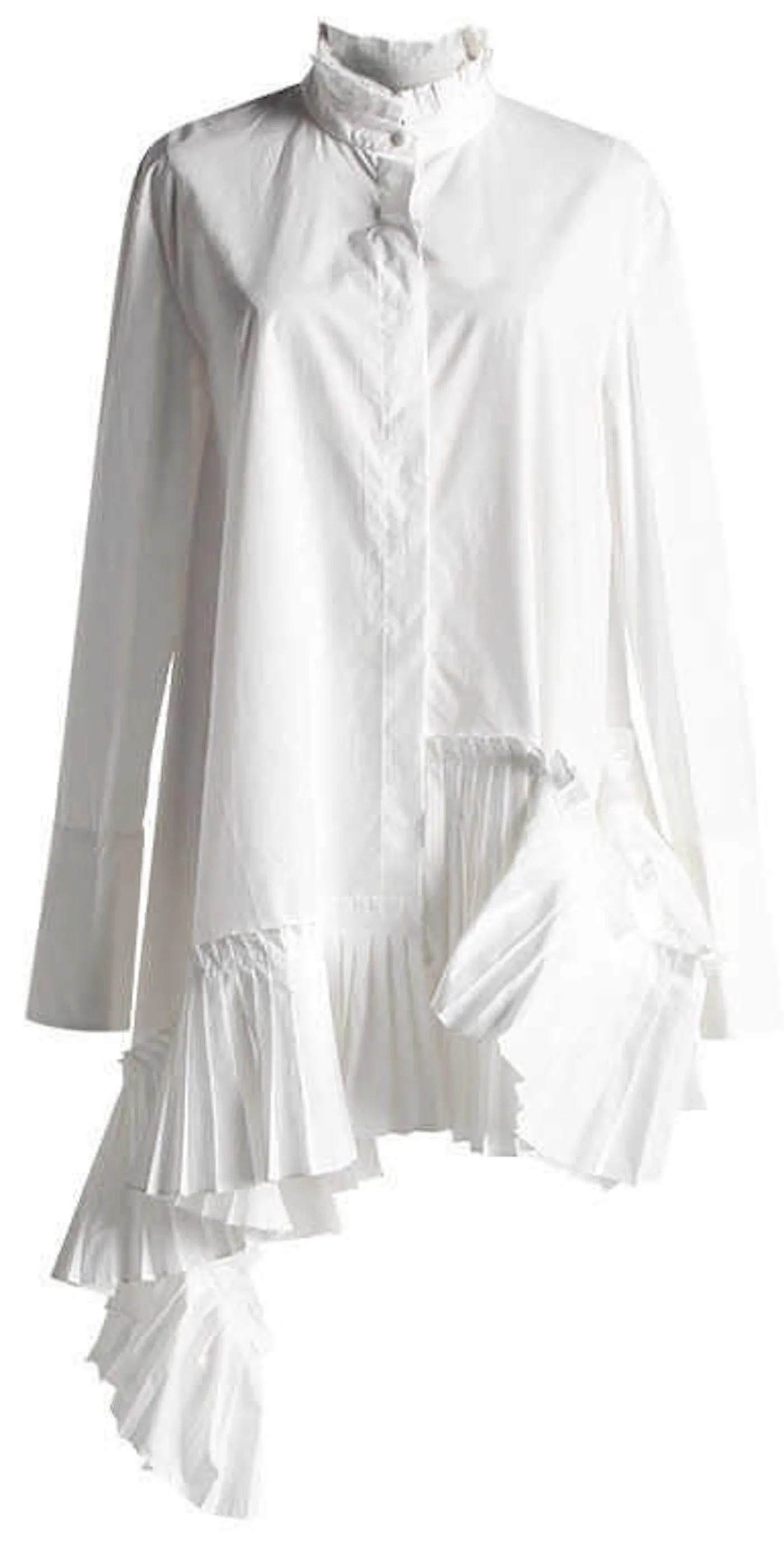 Asymmetrical White Shirt