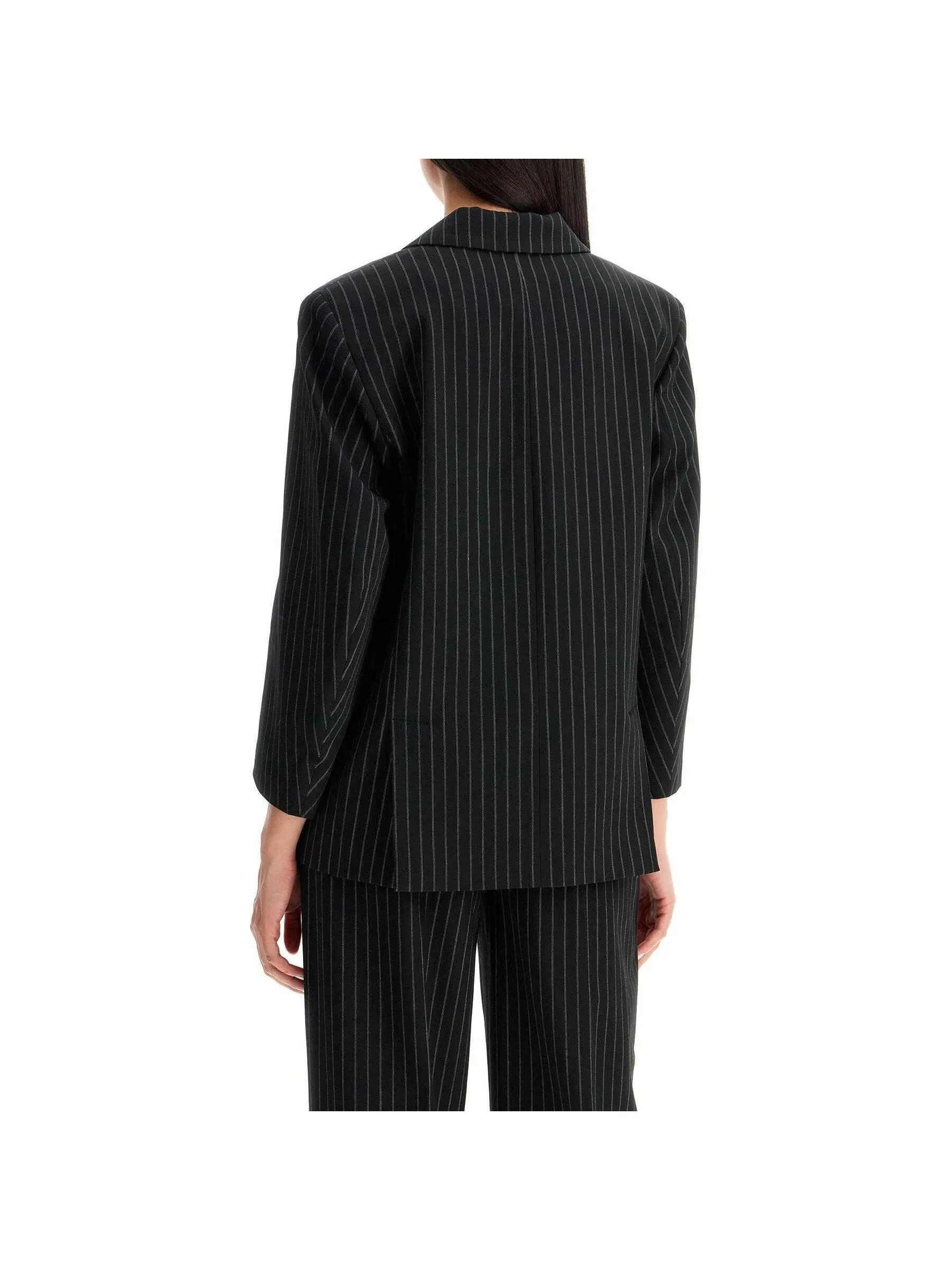 Boxy Pinstriped Blazer