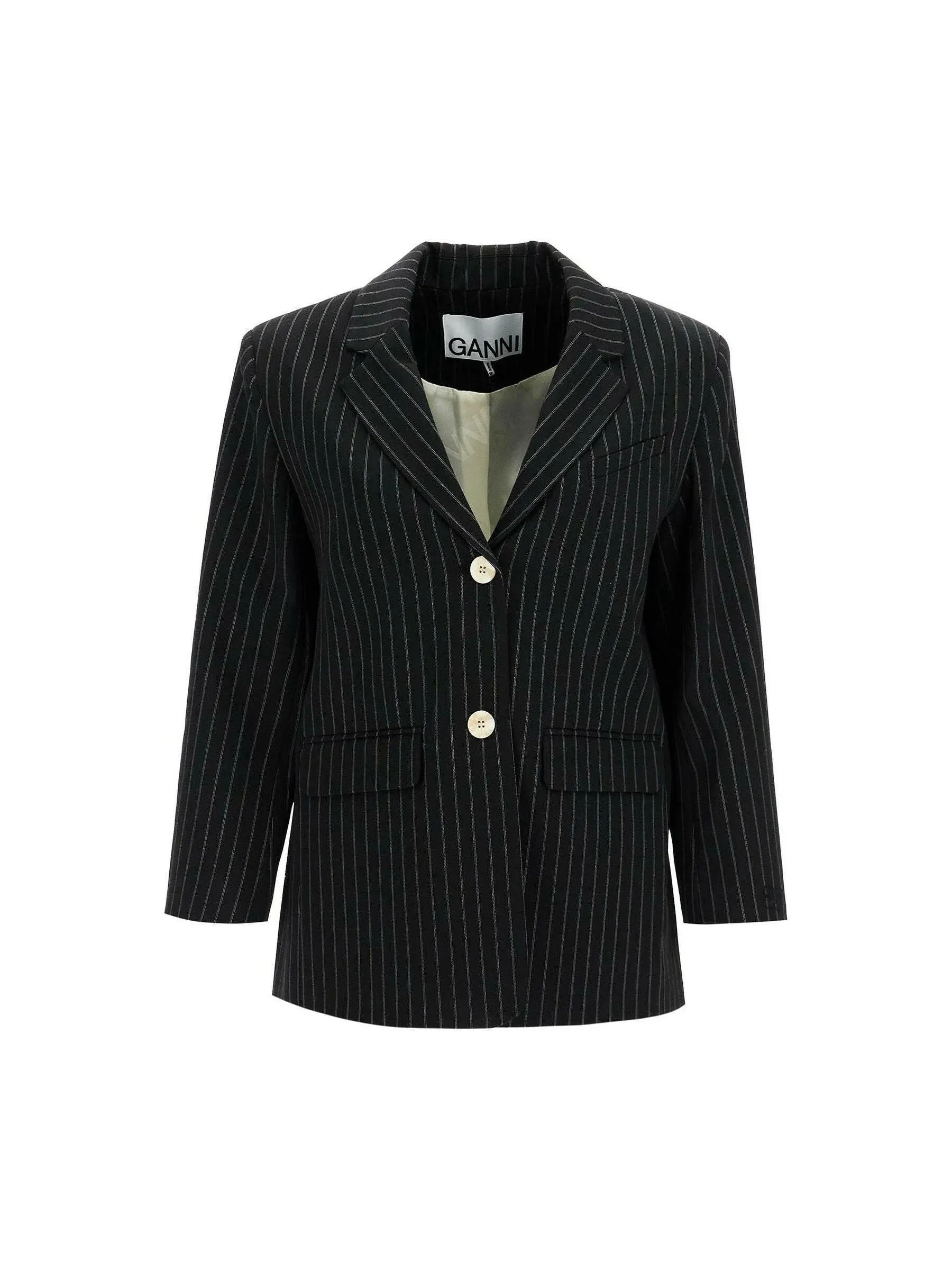 Boxy Pinstriped Blazer