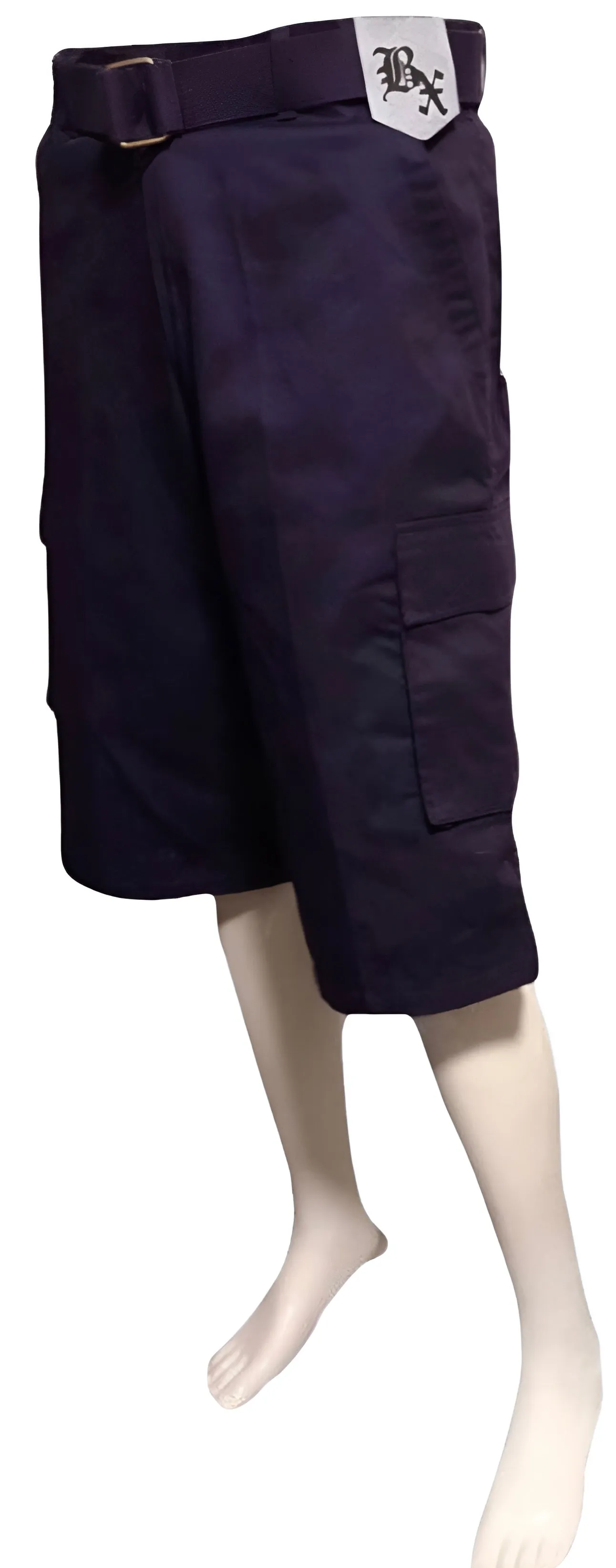 ^BROOKLYN XPRESS^ (PURPLE) BELTED CARGO SHORTS FOR MEN