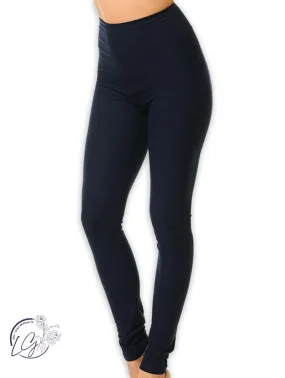 Buttery Soft Basic Solid High Waisted Legging in Navy