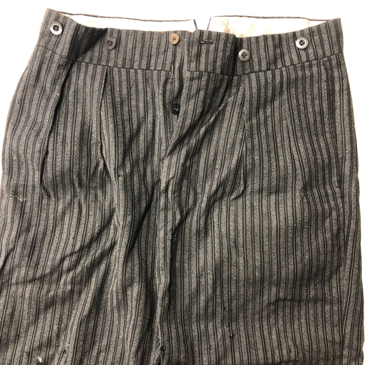 C1930s French Pinstripe Work Trousers