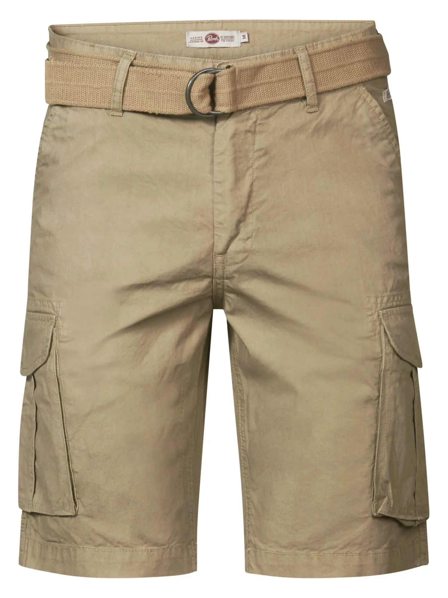 Cargo shorts with belt