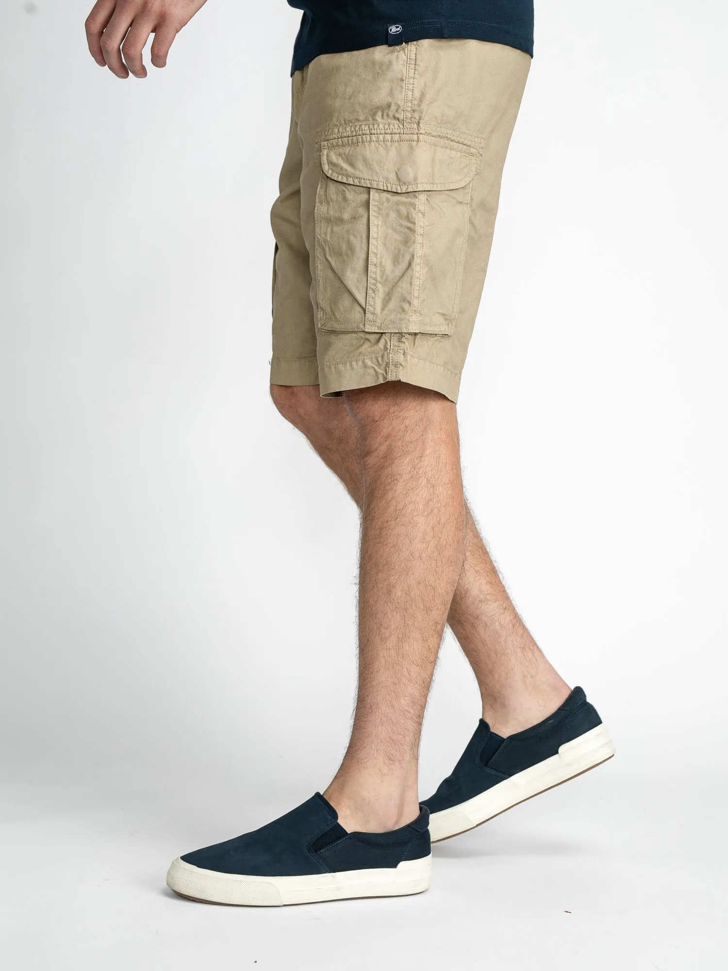 Cargo shorts with belt