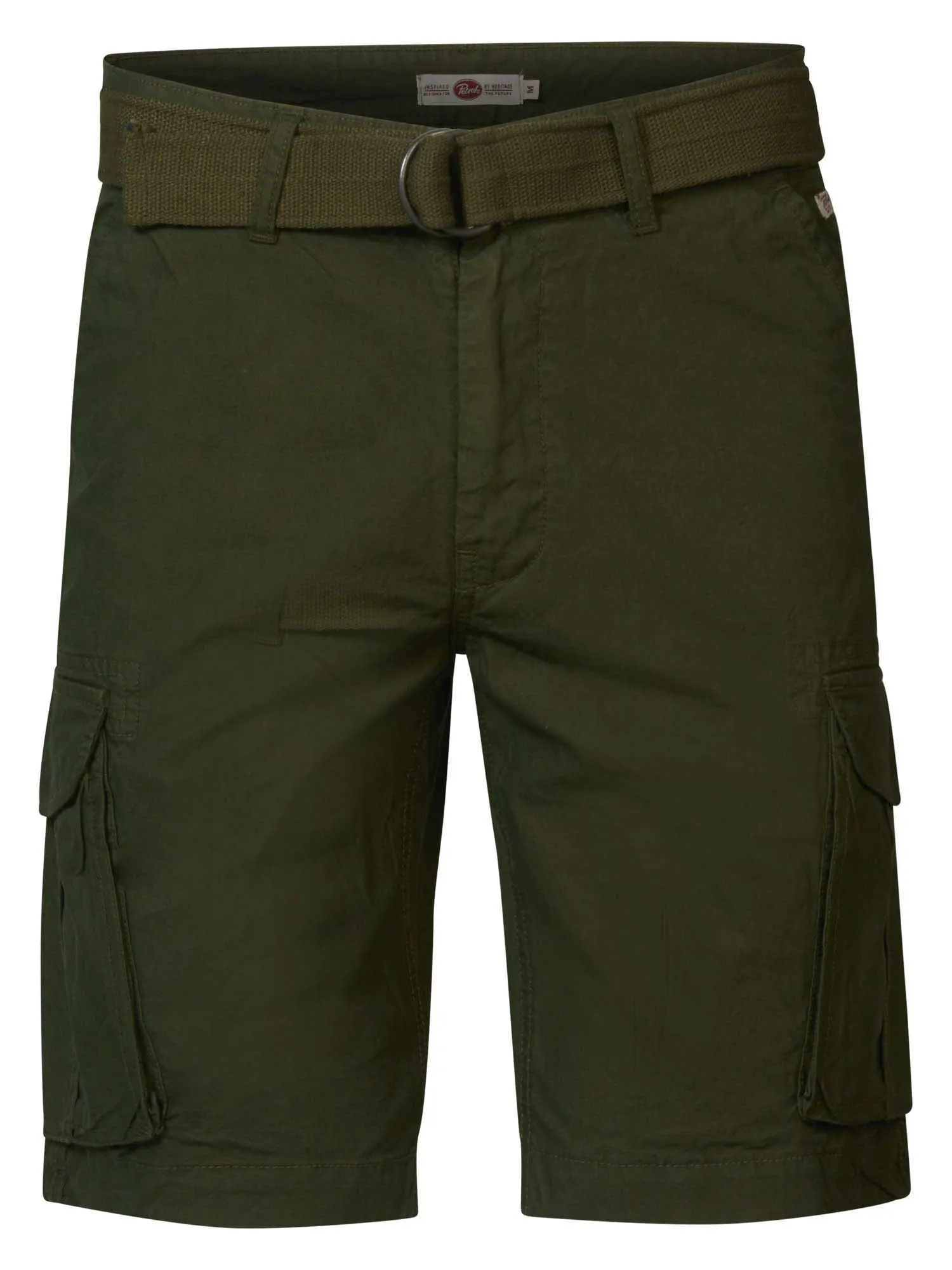 Cargo shorts with belt