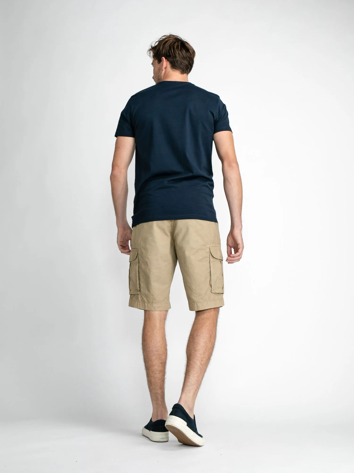 Cargo shorts with belt