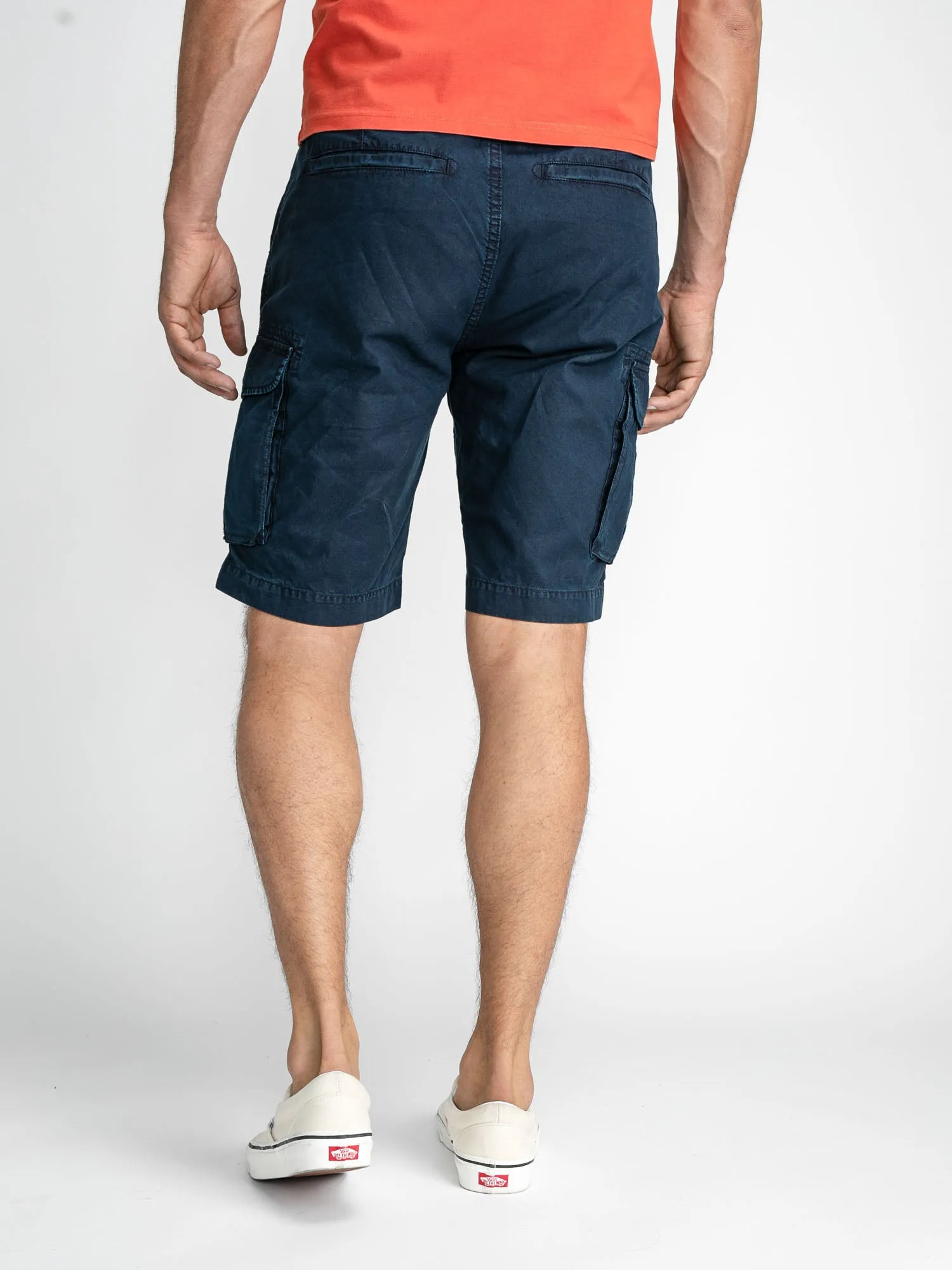 Cargo shorts with belt