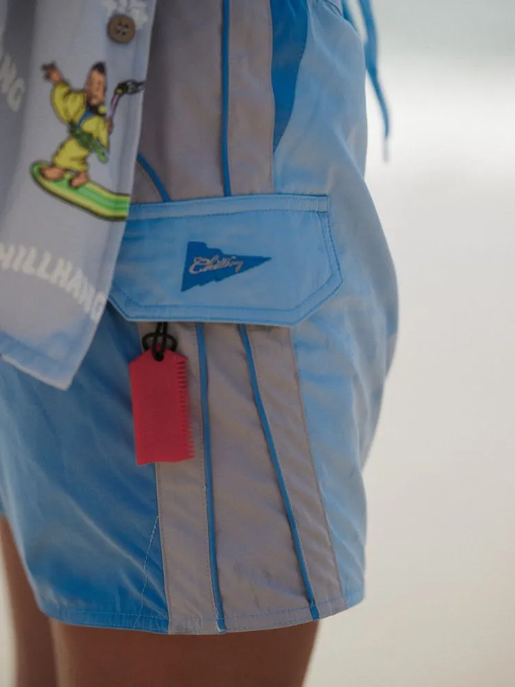 CHILLHANG Colorblock Board Shorts