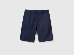 Chino bermudas in stretch cotton