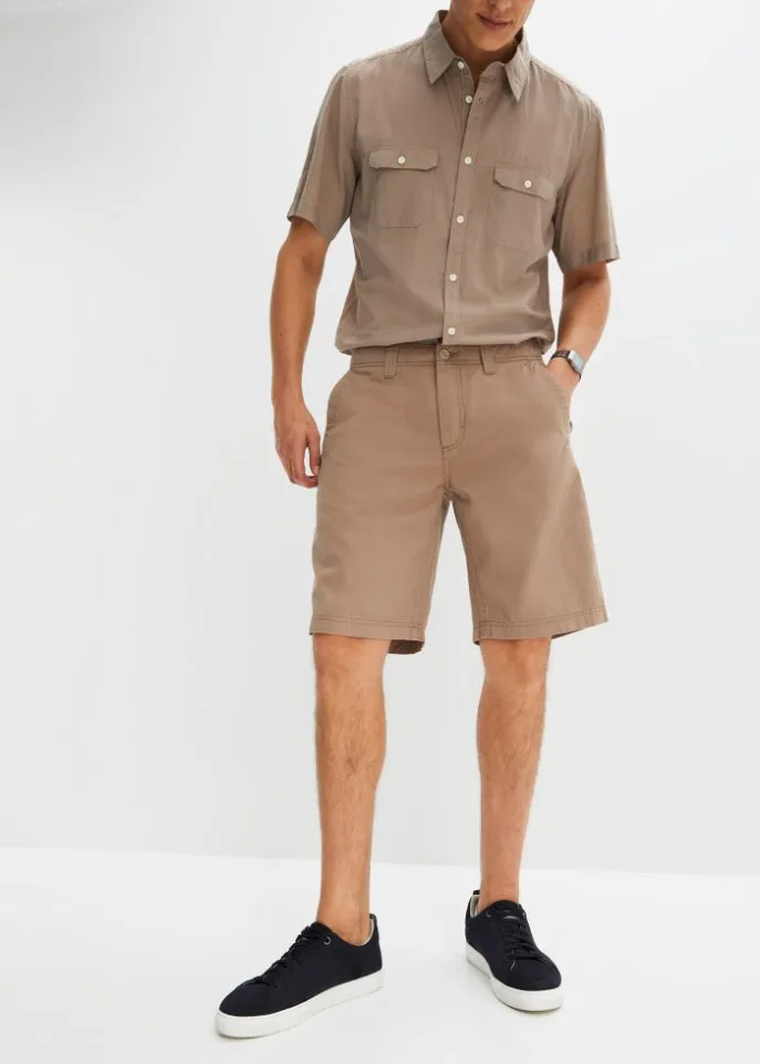 Chino shorts regular fit Bpc Bonprix Collection, brown