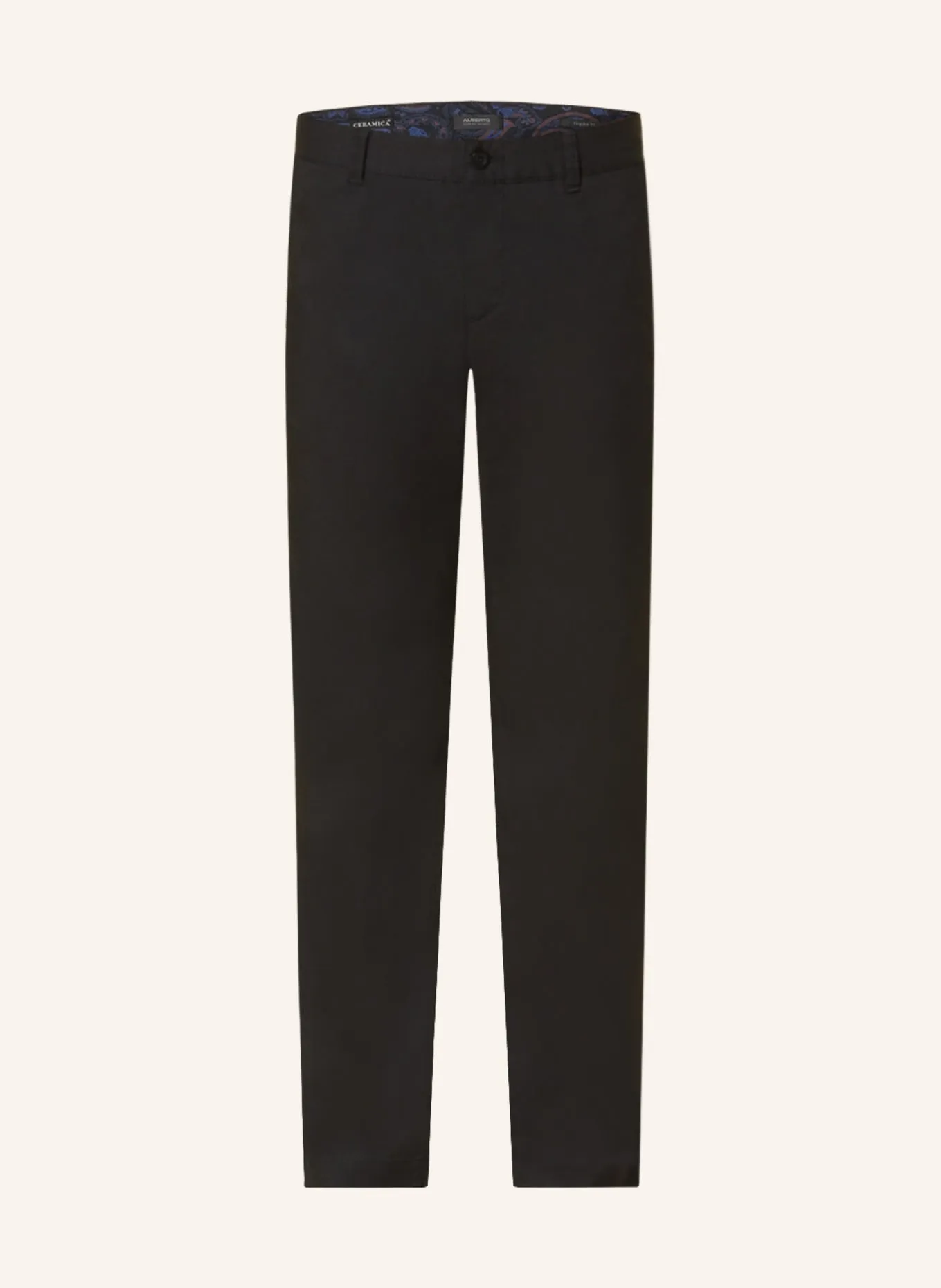 Chino trousers ALBERTO LOU Regular Fit, black