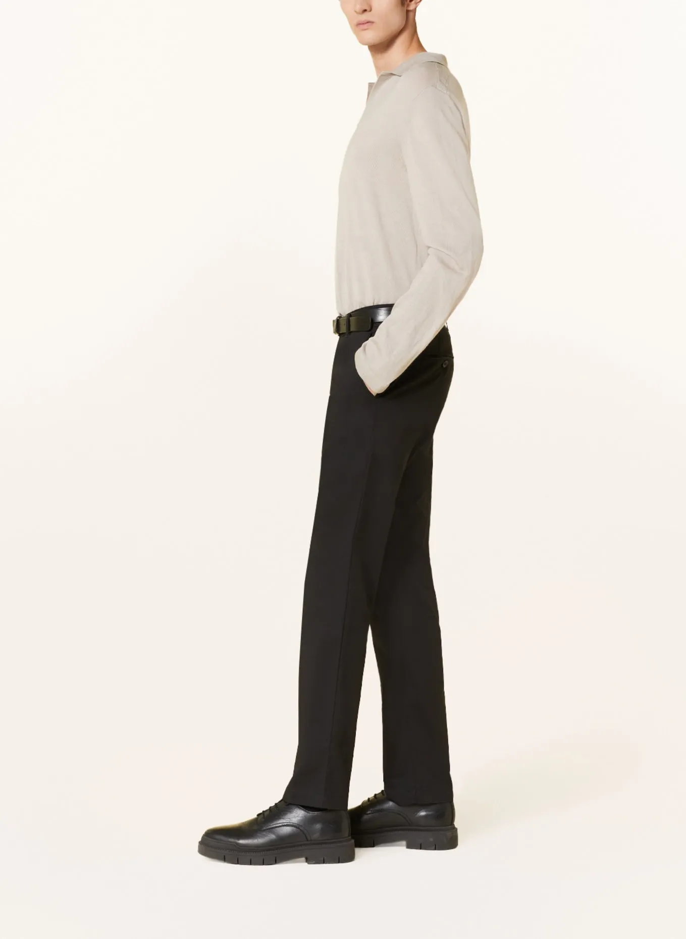 Chino trousers ALBERTO LOU Regular Fit, black