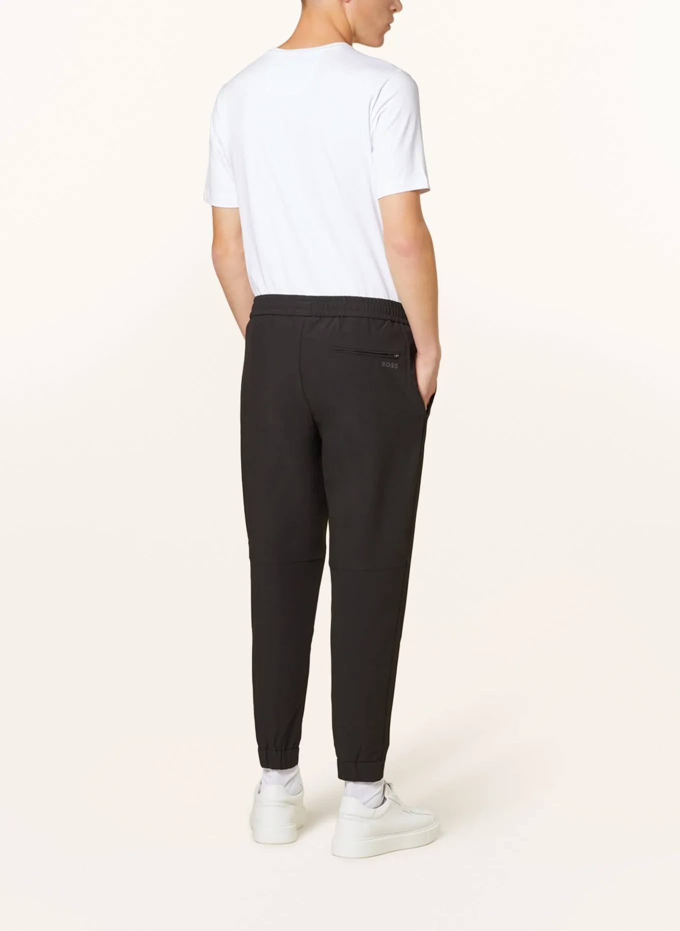 Chino trousers BOSS T_Flex Tapered Fit, black