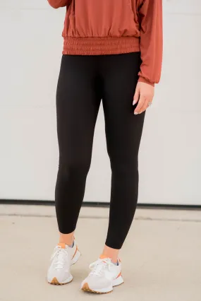 Corded High-Waisted Leggings