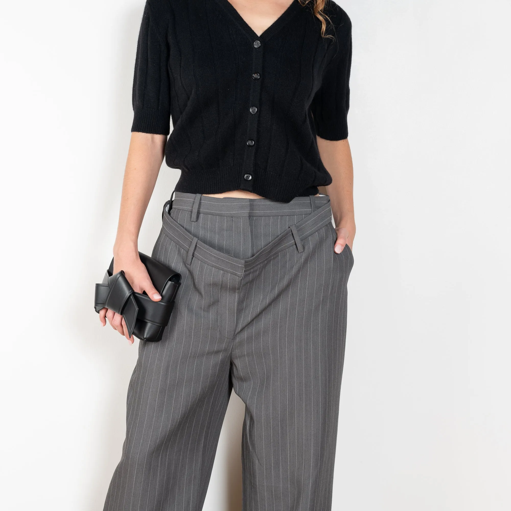 Deconstructed Pinstripe Trouser