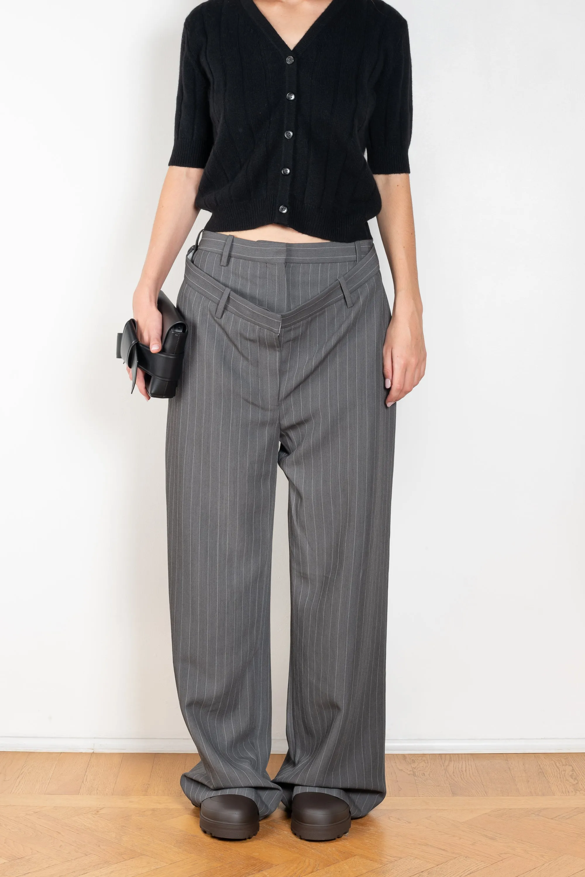 Deconstructed Pinstripe Trouser