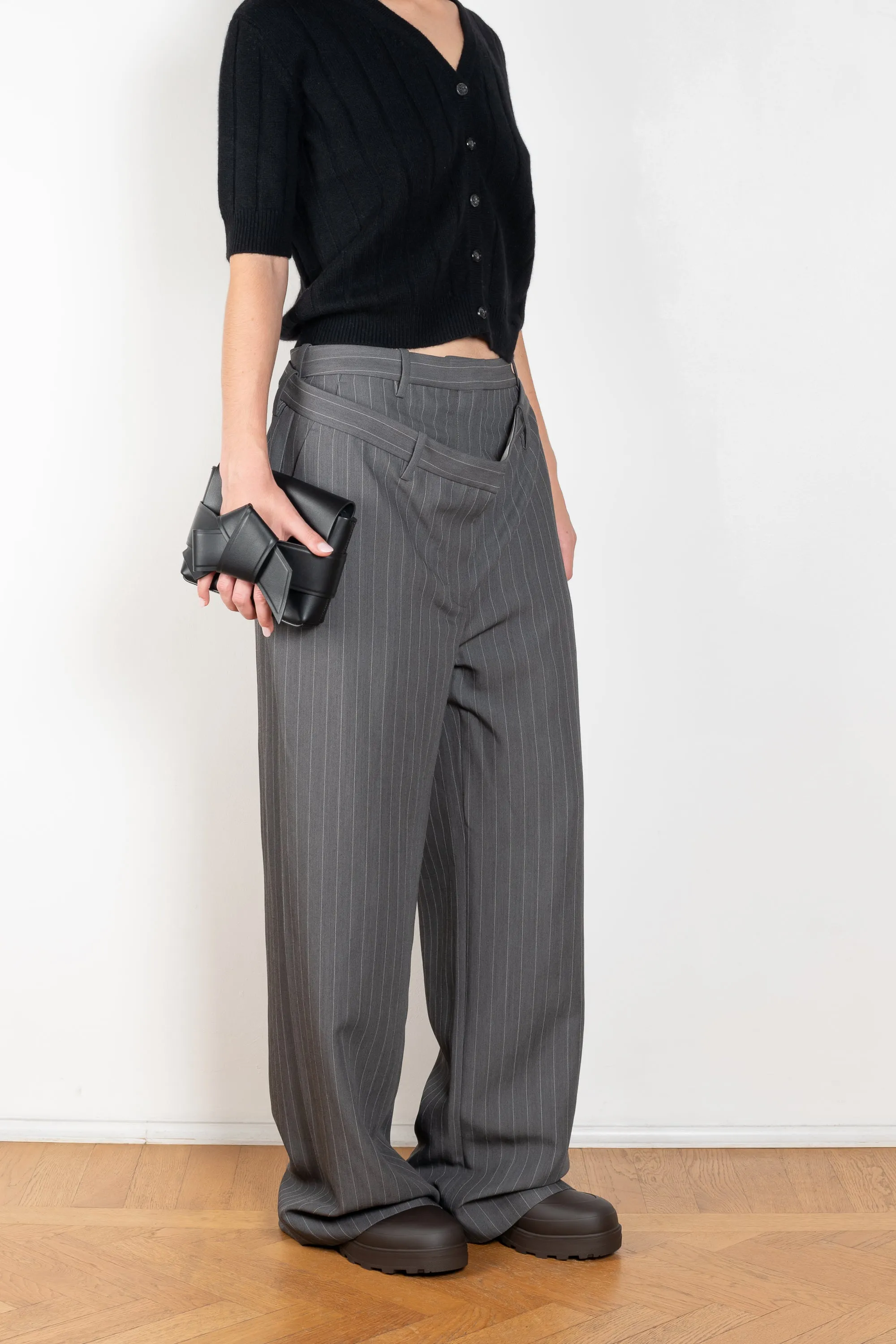 Deconstructed Pinstripe Trouser