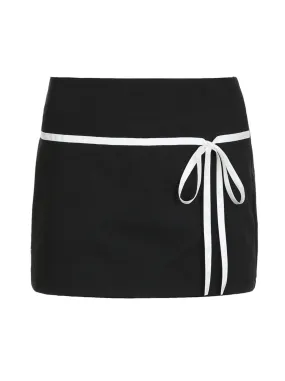 Demya Bow Tie Mini Skirt