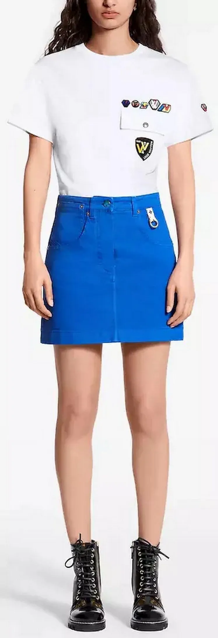 Five Pockets Mini Skirt