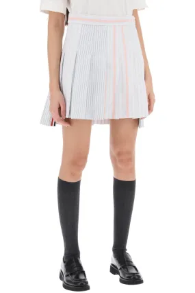 funmix striped oxford mini skirt