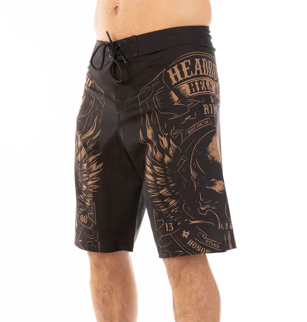 Headrush Men's Biker Wings Board Shorts