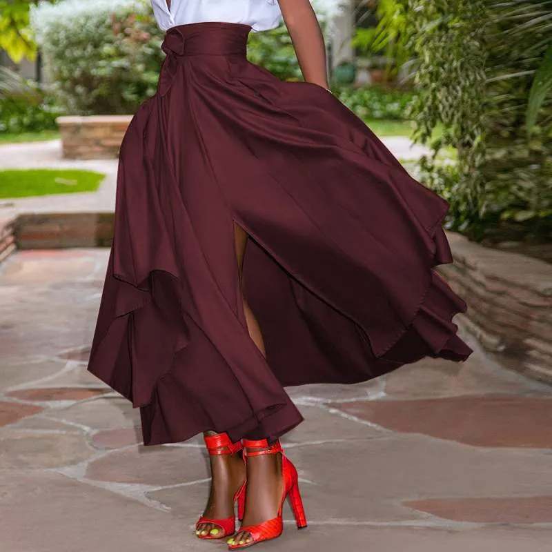 High waist asymmetrical Skirt