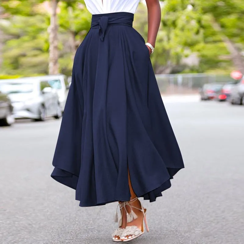 High waist asymmetrical Skirt