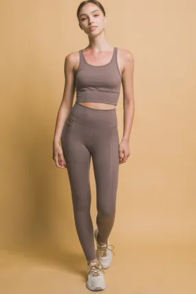 High Waist Leggings with Side Pockets