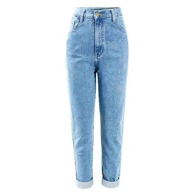 High Waist Mom Jeans Women Denim Harem Pants Trousers Jean For Women