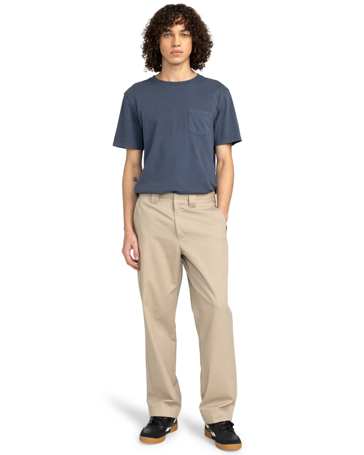 Howland Work Chino Trousers in Aluminium