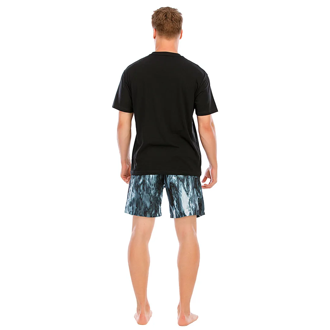 HUGE SPORTS Graphic UPF50  Mens Beach Board Shorts - Ink