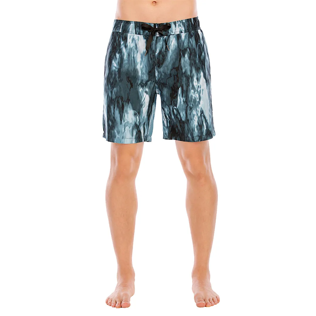 HUGE SPORTS Graphic UPF50  Mens Beach Board Shorts - Ink