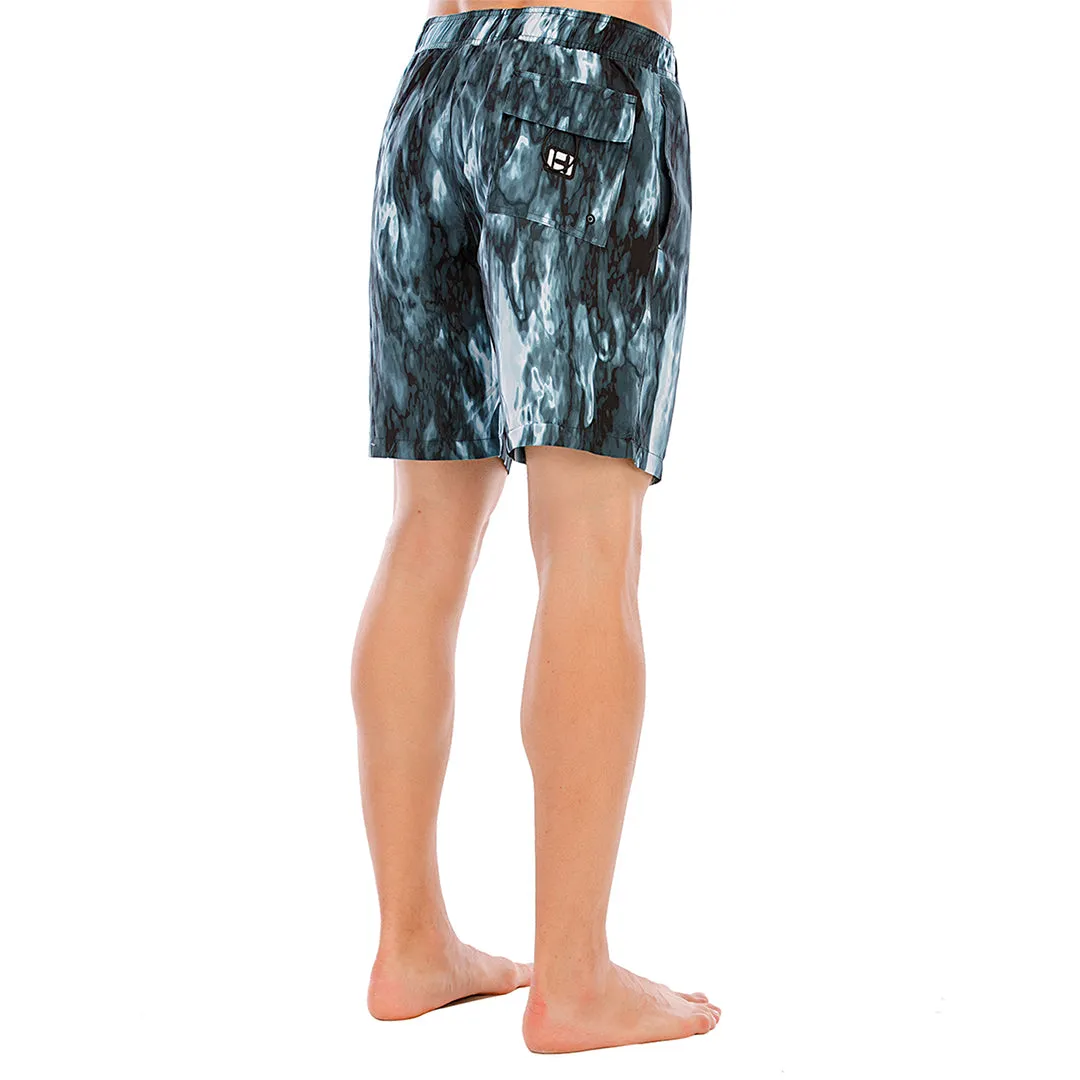 HUGE SPORTS Graphic UPF50  Mens Beach Board Shorts - Ink