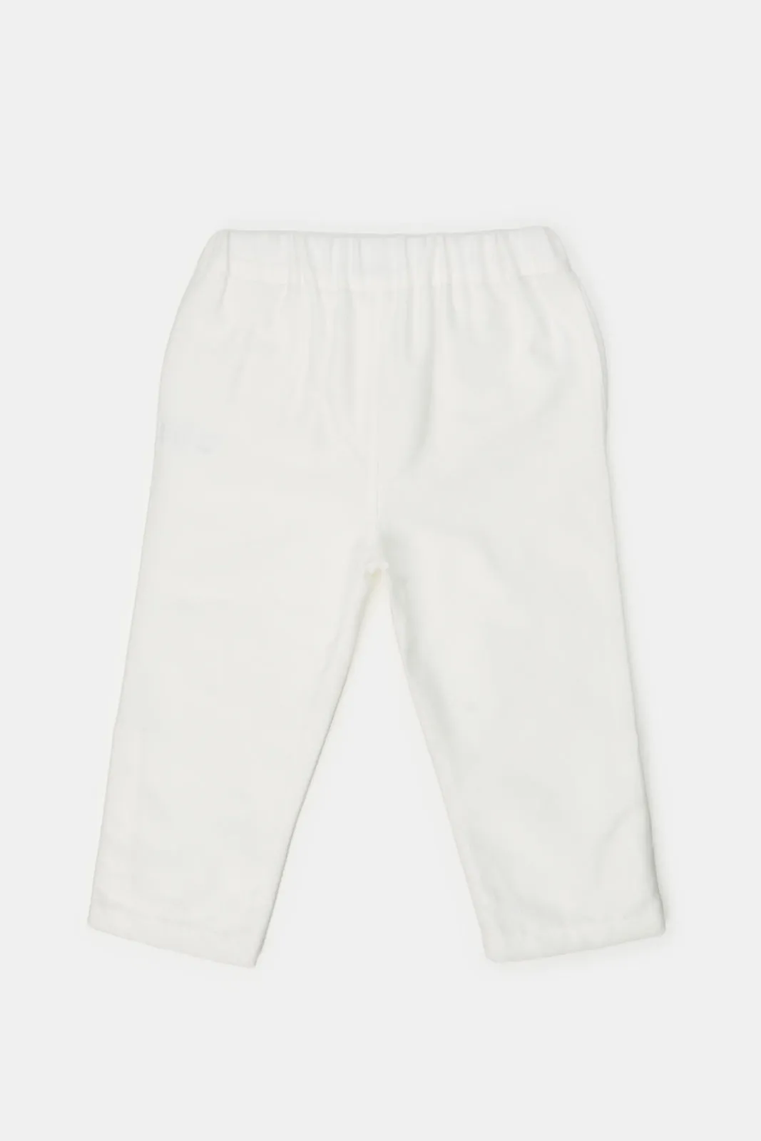 Infant Boys Cream Linen Chino Trousers