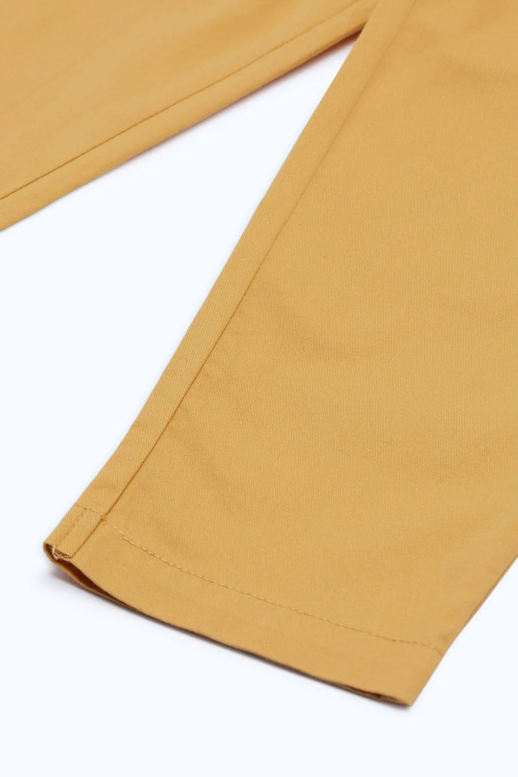 Infant Boys Mustard Plain Chino Trouser