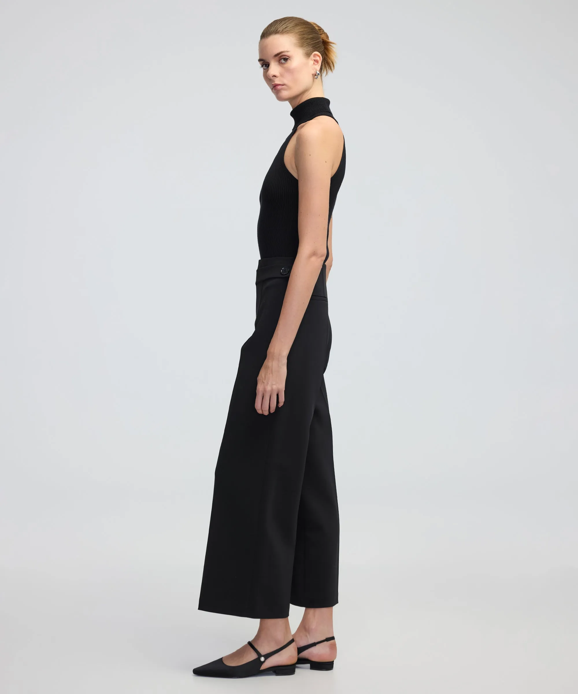 Ipekyol Asymmetrical Belted Trousers Black