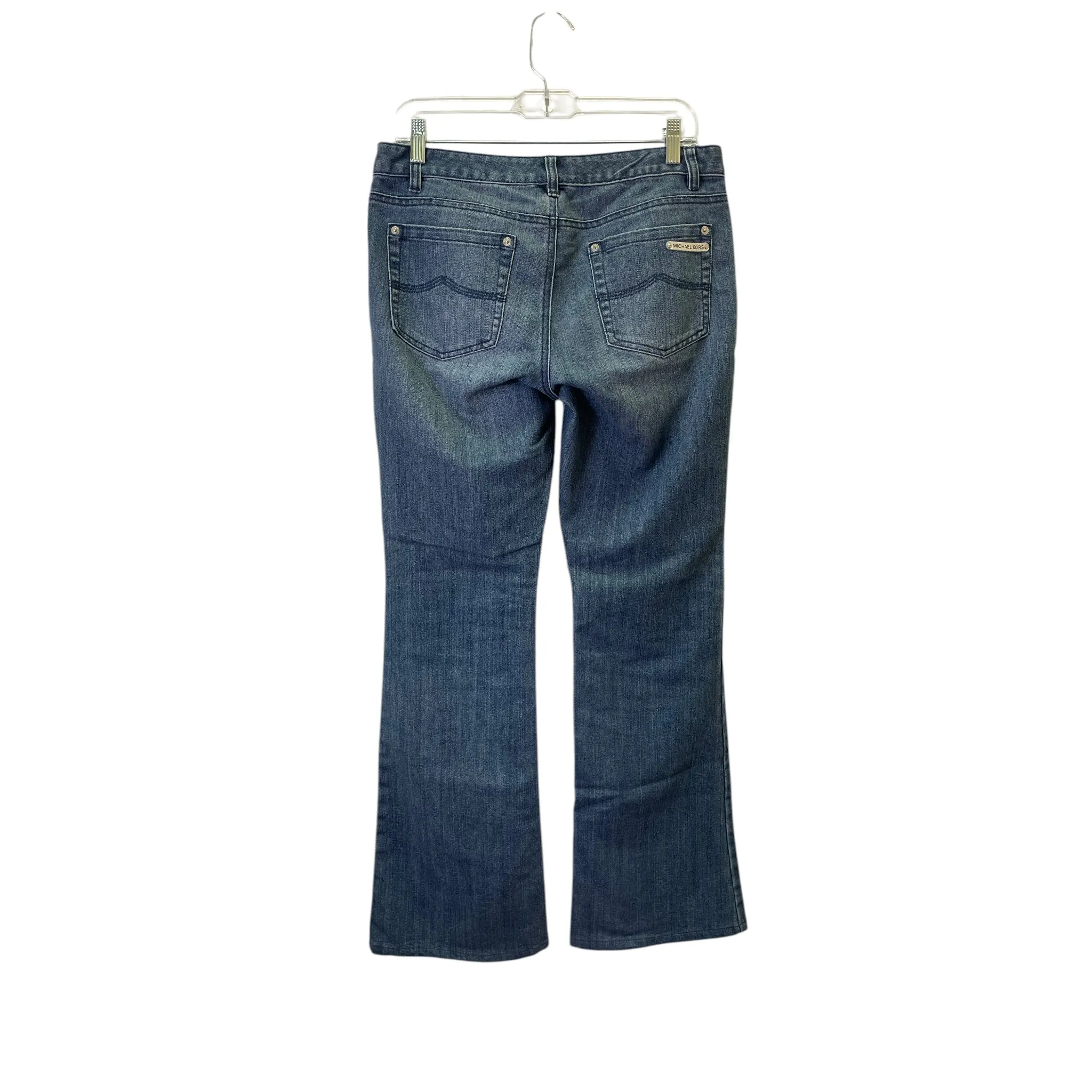 Jeans Flared By Michael By Michael Kors In Blue, Size:6