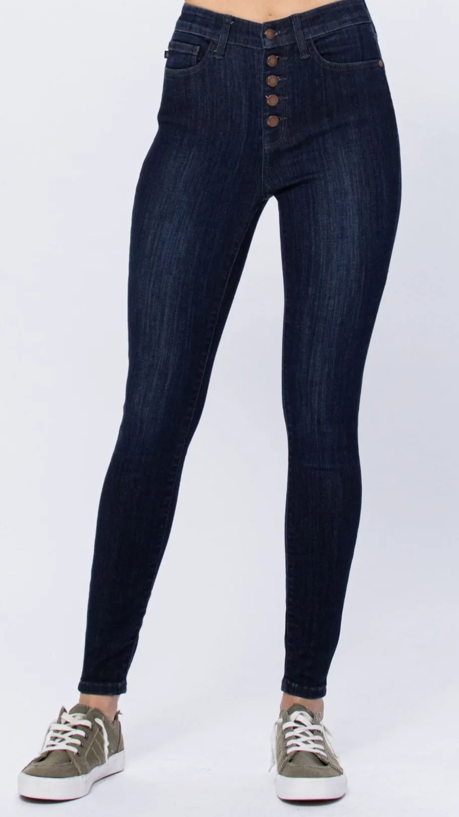 Judy blue highwaisted  hands and resin skinny jeans