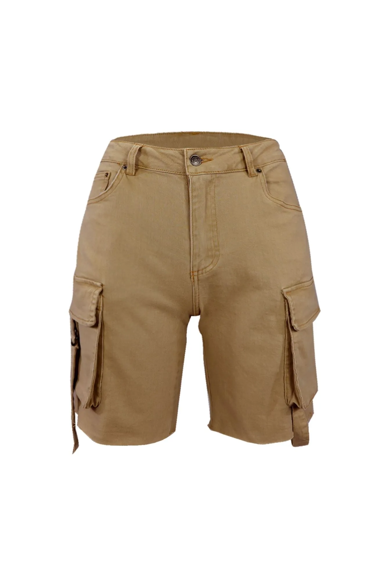 Left And Right Cargo Bermuda Shorts