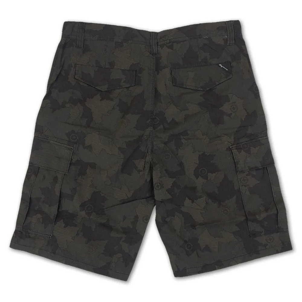 LRG Ripstop Cargo Shorts Black Camo