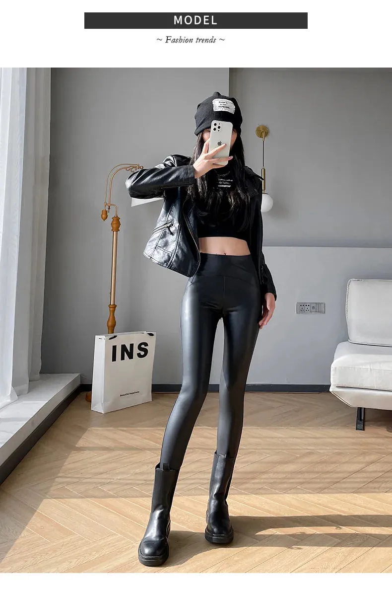 Matte Leather look Leggings