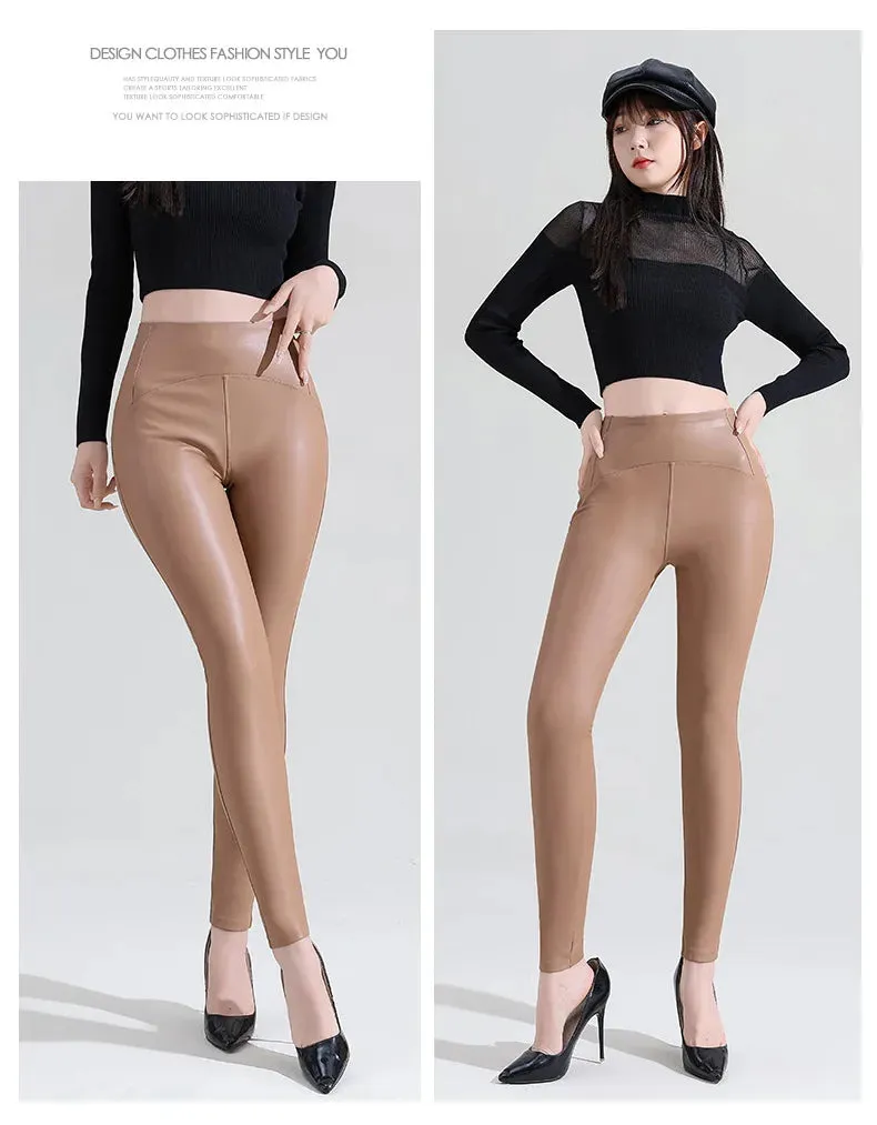 Matte Leather look Leggings